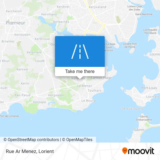 Rue Ar Menez map
