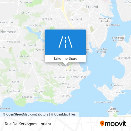 Rue De Kervogam map