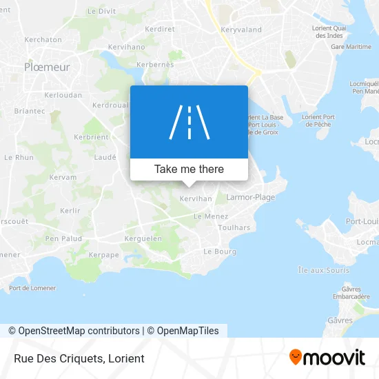 Rue Des Criquets map