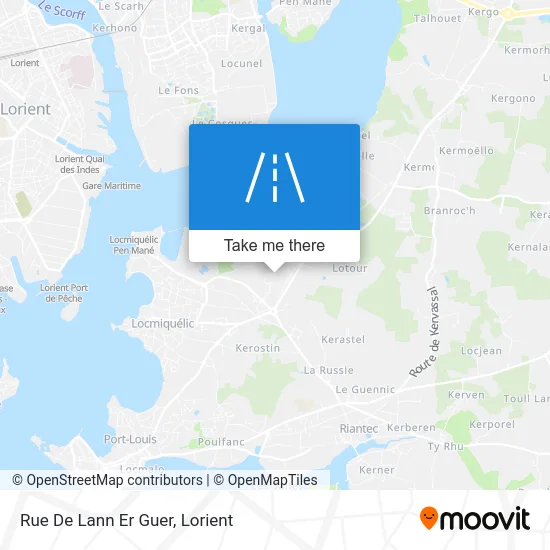 Rue De Lann Er Guer map