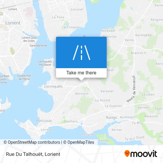Rue Du Talhouët map