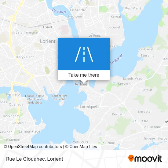 Rue Le Glouahec map