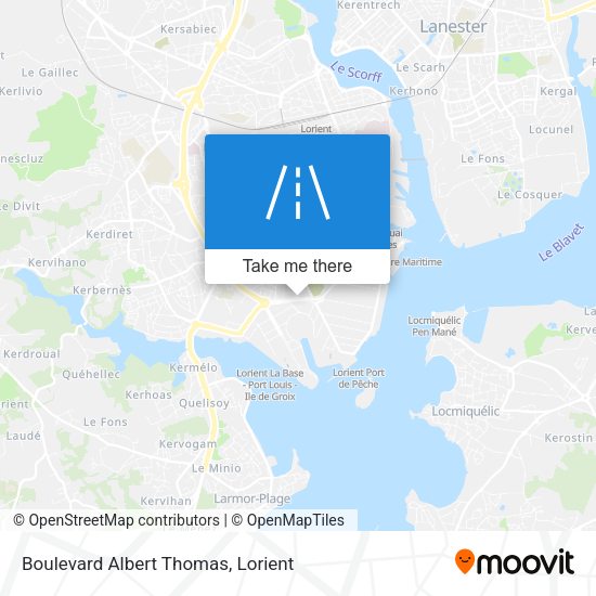 Boulevard Albert Thomas map