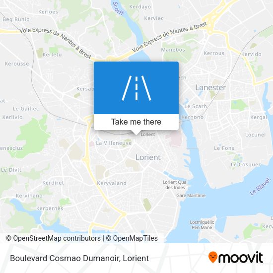 Boulevard Cosmao Dumanoir map