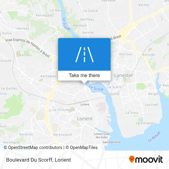 Boulevard Du Scorff map