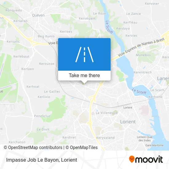 Impasse Job Le Bayon map