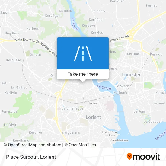 Place Surcouf map