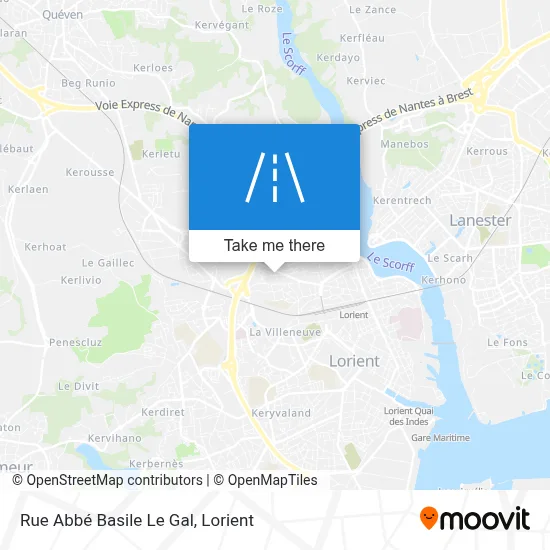 Rue Abbé Basile Le Gal map