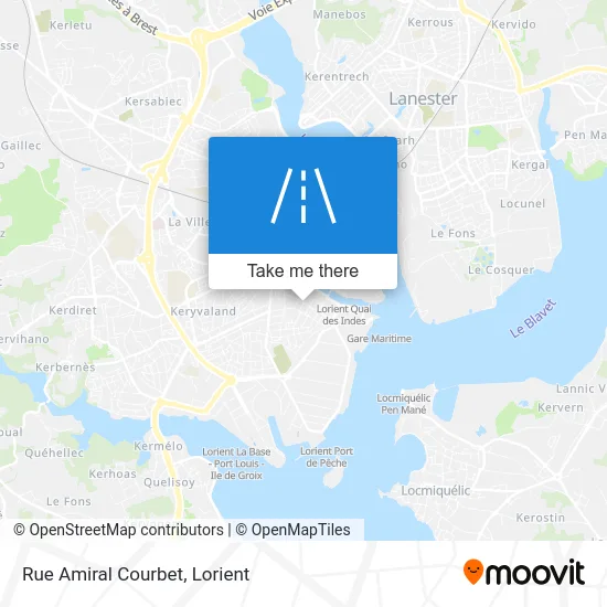 Rue Amiral Courbet map