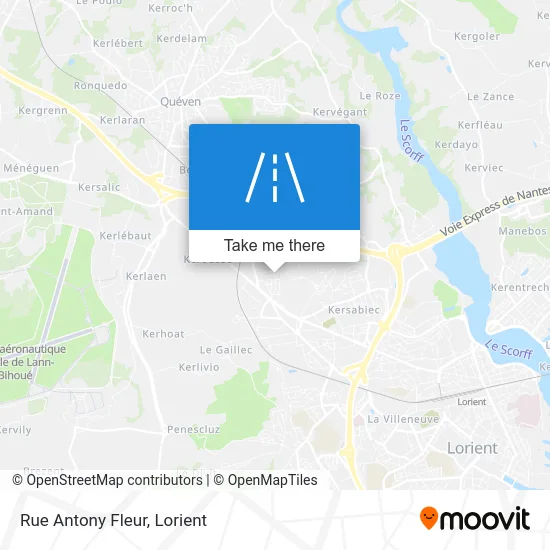 Rue Antony Fleur map