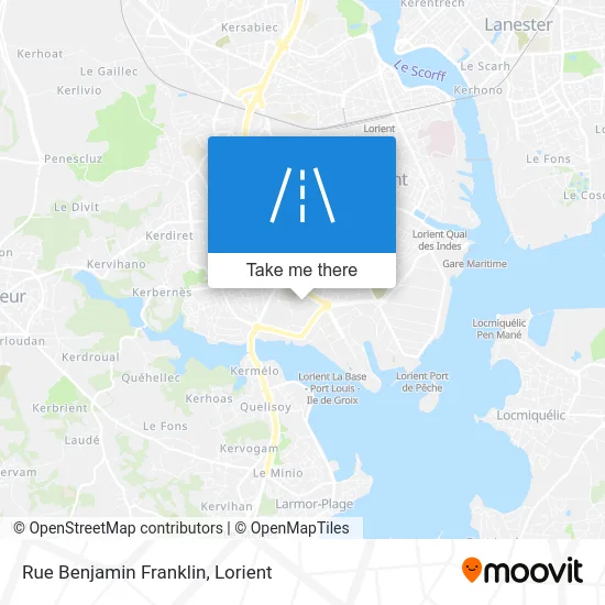 Mapa Rue Benjamin Franklin