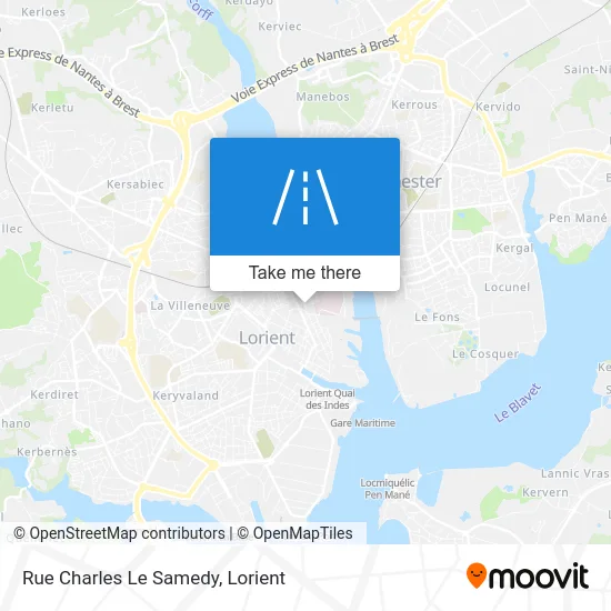 Rue Charles Le Samedy map