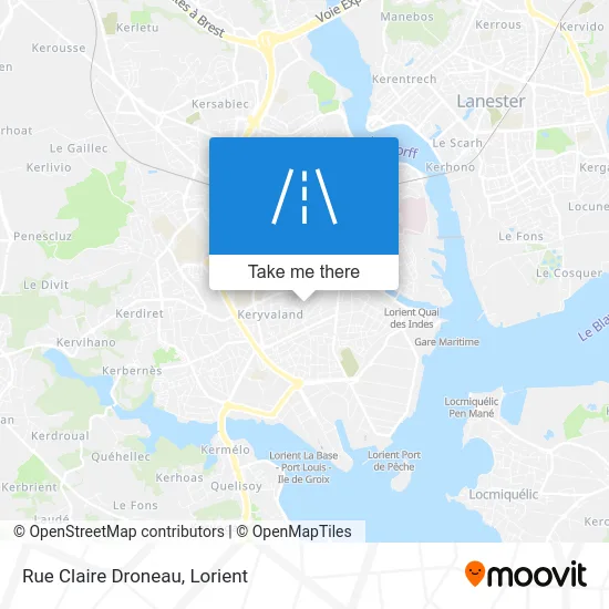 Rue Claire Droneau map