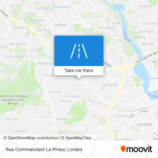 Mapa Rue Commandant Le Prieur