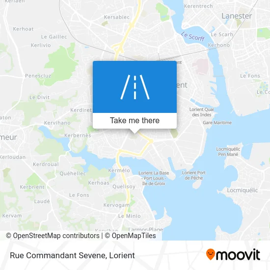 Mapa Rue Commandant Sevene