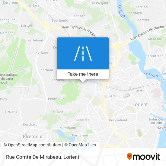 Rue Comte De Mirabeau map