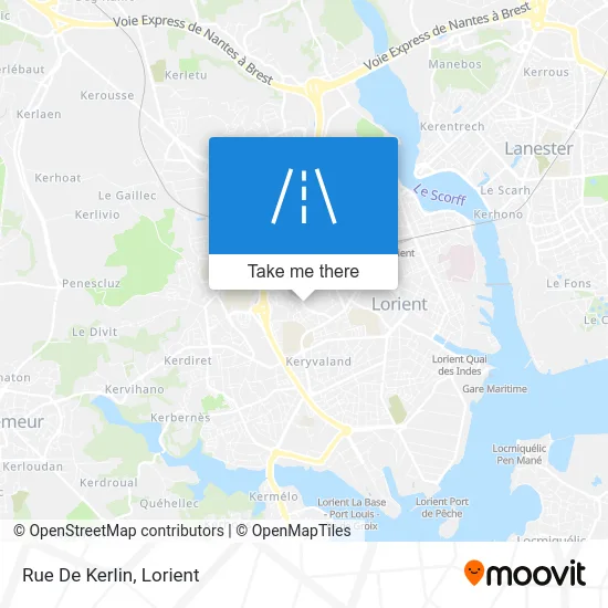 Rue De Kerlin map