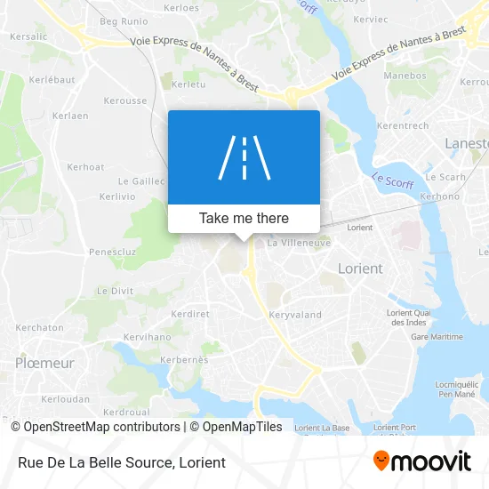 Rue De La Belle Source map