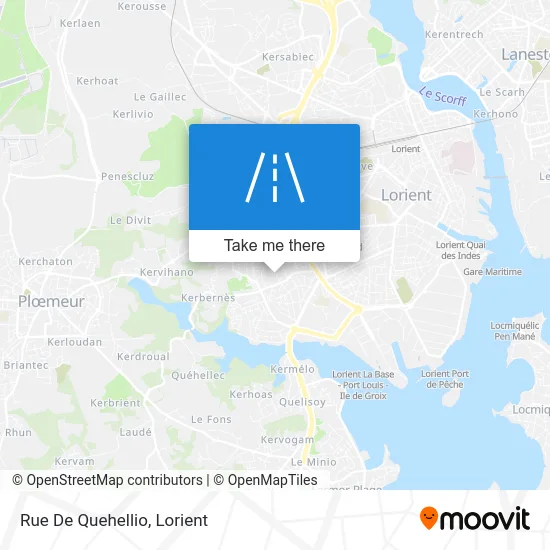 Mapa Rue De Quehellio