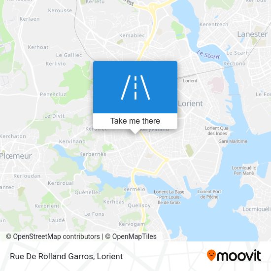 Rue De Rolland Garros map