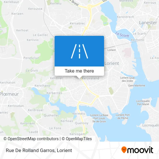 Rue De Rolland Garros map