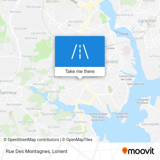 Rue Des Montagnes map