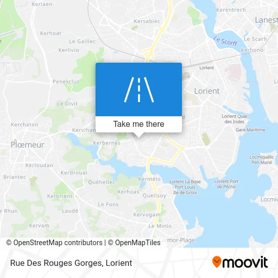 Mapa Rue Des Rouges Gorges