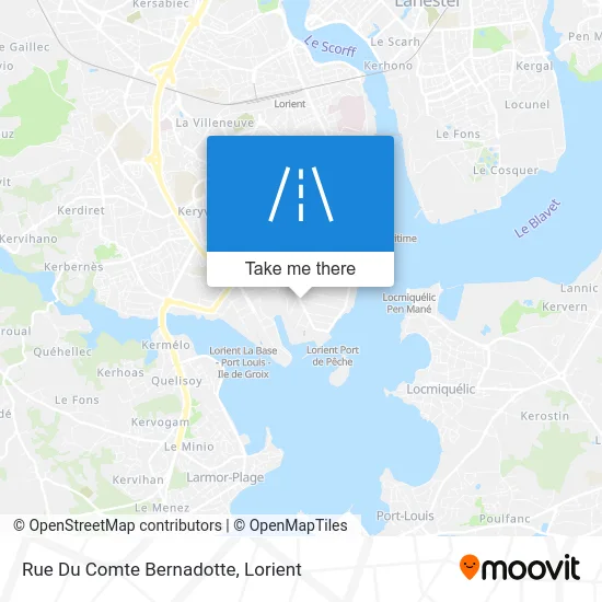 Rue Du Comte Bernadotte map