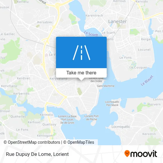 Rue Dupuy De Lome map