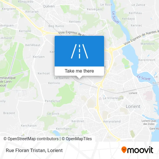 Rue Floran Tristan map