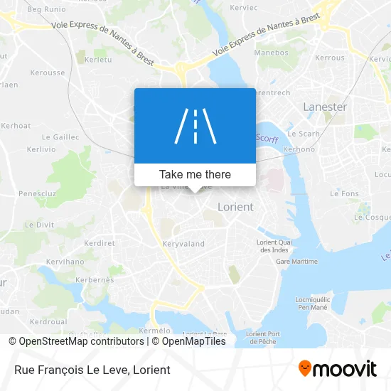 Rue François Le Leve map