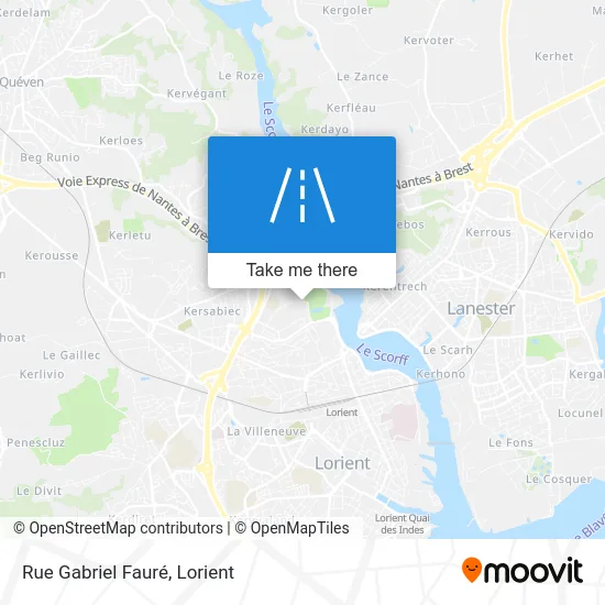 Rue Gabriel Fauré map