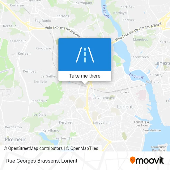 Rue Georges Brassens map