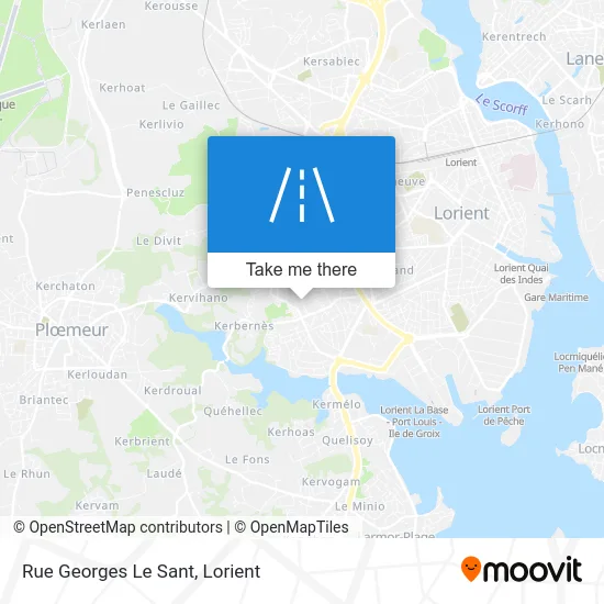 Rue Georges Le Sant map