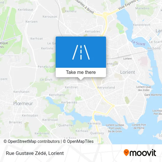 Rue Gustave Zédé map