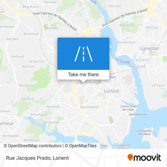 Rue Jacques Prado map