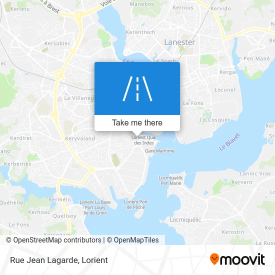 Rue Jean Lagarde map