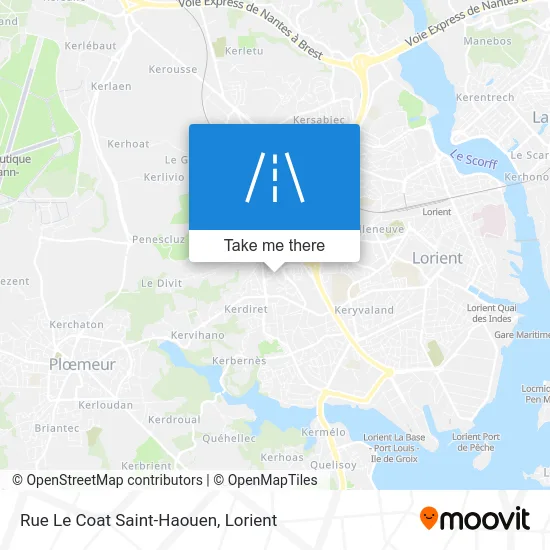 Rue Le Coat Saint-Haouen map