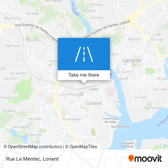 Rue Le Mentec map