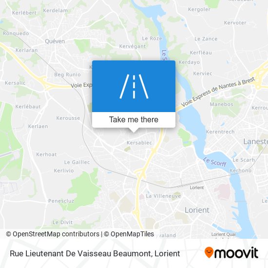 Mapa Rue Lieutenant De Vaisseau Beaumont