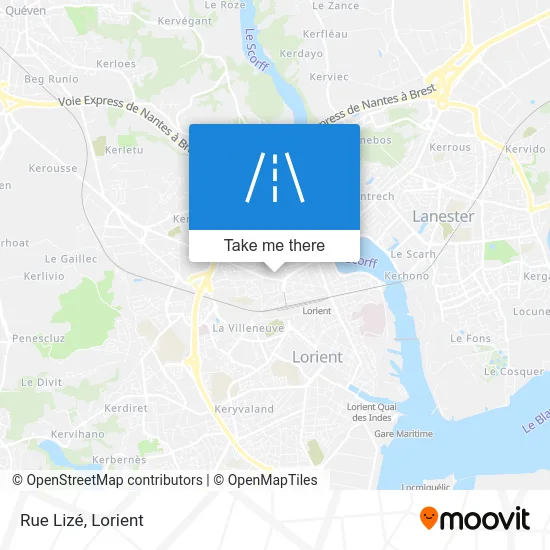 Rue Lizé map