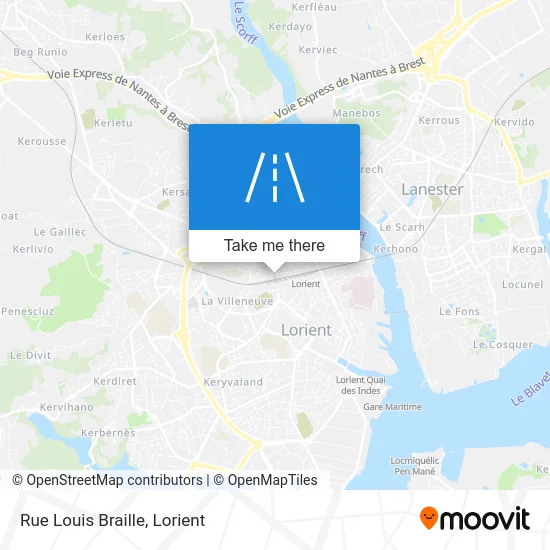 Rue Louis Braille map
