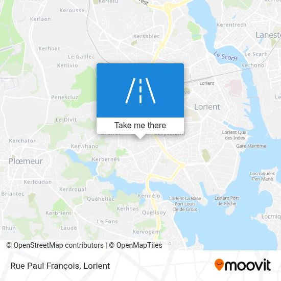 Rue Paul François map