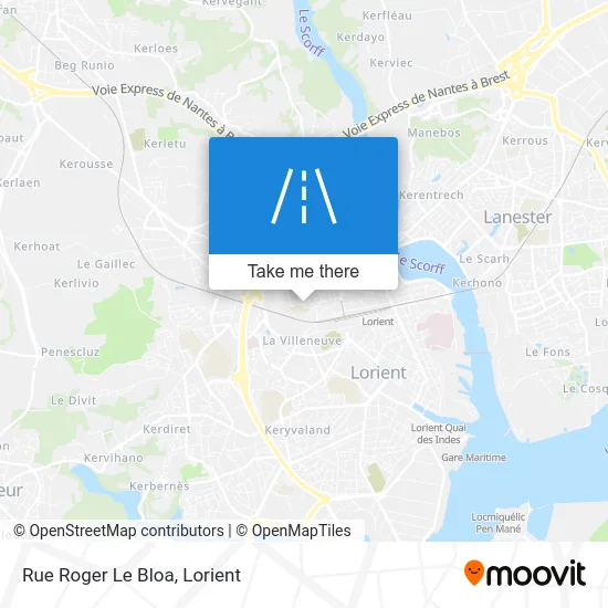 Rue Roger Le Bloa map