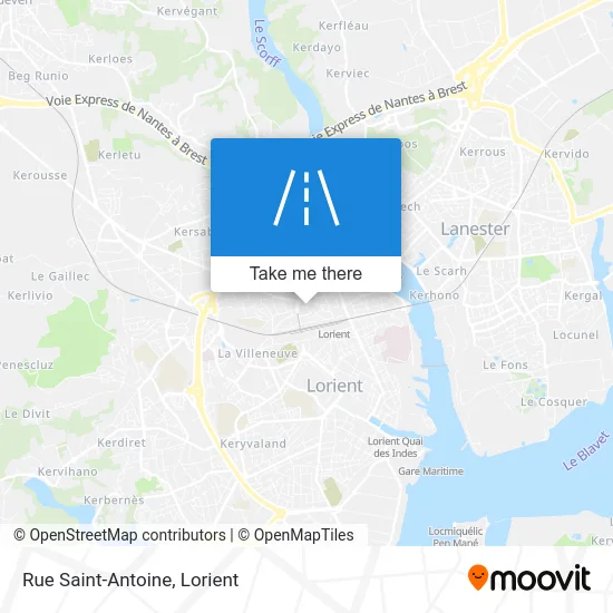 Rue Saint-Antoine map