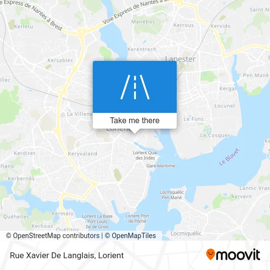 Rue Xavier De Langlais map