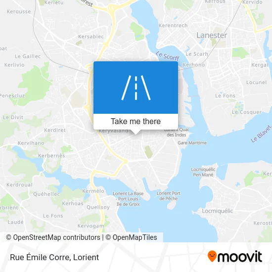 Rue Émile Corre map
