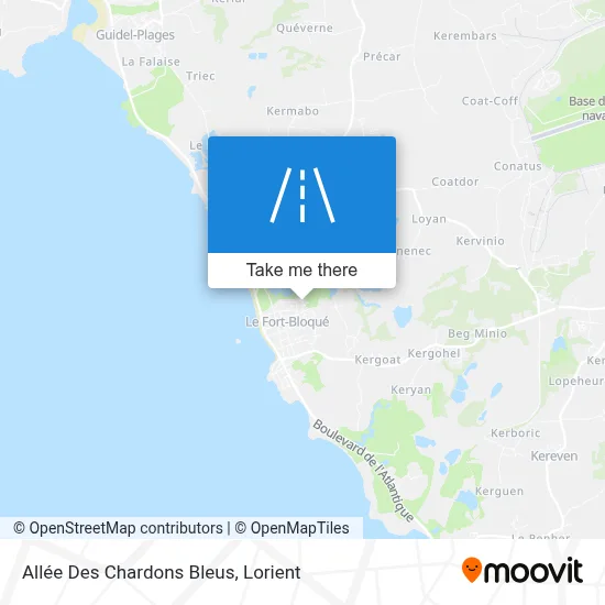 Allée Des Chardons Bleus map