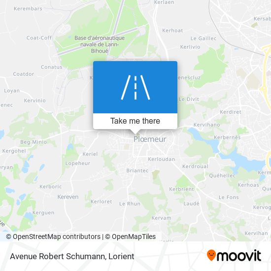 Mapa Avenue Robert Schumann