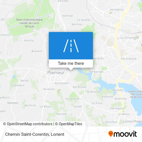 Chemin Saint-Corentin map